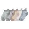 Calcetines para Niños Color Sólido Calcetines de Malla Finos de Verano para Niñas y Niños Calcetines Bajos Transpirables Absorbentes de Sudor para Bebés Niños