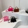 Bolso de Mano Textil para Viajes de Mujer 2024 Verano Nuevo Todo Fósforo Ins Bolso de Hombro Cruzado Elegante Bolso Cuadrado Pequeño para Mujer