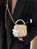Bolsa de Ombro com Design de Nicho Popular 2025 Nova Moda Bolsa Transversal Outono e Inverno Tendência Pequena Quadrada para o Dia a Dia