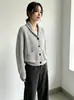 Cárdigan de punto trenzado estilo retro europeo y americano transfronterizo para mujer, nueva colección otoño e invierno 2026, top de chaqueta de punto estilo casual