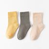 Meias Infantis 100% Algodão, Novas Meias de Cano Médio para Outono e Inverno, Meias Listradas Coloridas tipo Doce para Meninos e Meninas, Meias 100% Algodão para Bebês e Crianças Pequenas