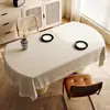 Venta al por mayor del fabricante: Mantel Estilo Wabi-Sabi, Impermeable al Aceite, Resistente al Calor, Lavable, Ambiente de Lujo Sencillo, Mantel Rectangular de PVC para Mesa de Café
