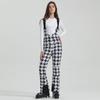 Pantalones de esquí nuevos para mujer, de doble tabla, elásticos, ajustados, resistentes al viento, impermeables, para exteriores, negros, cálidos, para nieve