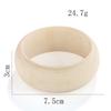 Base de exibição de madeira em branco inacabada Suporte de concha Pulseira infantil pintada Anel DIY Acessórios antigos