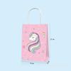 Bd026 Amazon Comercio Exterior Unicornio Caballo Fiesta Bolsa de Dulces Galleta Bolsa de Regalo Bolso