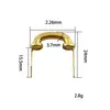 Base de manija de puente de arco de metal directa de fábrica, base de hardware de puente de arco al por mayor para equipaje, caja de regalo