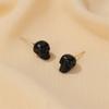 Aretes de Cabeza de Fantasma de Personalidad Europea y Americana Gótico Vintage Aretes de Cabeza de Calavera Aretes Vintage para Hombre y Mujer Joyería de Halloween