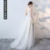 Vestidos de Novia Ligeros Europeos y Americanos 2026 Nuevo Estilo Novia Blanco Cola Pequeña Fotografía de Viaje Sesión de Fotos Modelo Vestido de Noche para Mujeres
