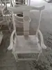 Nueva Silla Oficial de Madera Maciza Estilo Chino, Silla Circular, Silla con Respaldo Peinado, Sillón, Silla con Respaldo, Silla de Oficina de Madera de Caucho sin Acabado, Embalaje a Granel