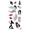 Pegatinas de tatuaje impermeables para corsage mariposa zorro fabricantes en stock venta al por mayor pegatinas de tatuaje para cubrir cicatrices