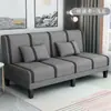Sofá cama plegable doble uso doble tres personas multifuncional simple habitación de alquiler dormitorio sala de estar perezosa sofá de tela