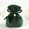 Bolsa de Dulces de Terciopelo para Boda Caja de Dulces de Tela de Terciopelo Caja de Dulces Acompañante para Boda China-Europea Bolsa de Regalo al por Mayor