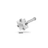 Piercing de Nariz Henson de Aço Inoxidável 3mm Coração Estrela de Cinco Pontas Quadrado Triângulo Redondo Zircônia Piercing de Nariz Joias de Piercing Europeias e Americanas