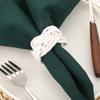 Anel de guardanapo para pia, decoração criativa de mesa, fivela de guardanapo de lã com cruz geométrica, estilo simples e moderno, anel de jantar