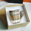Taza de Cerámica Británica de Moda Estilo Europeo Simple Transfronteriza Taza de Agua Taza para Té de la Tarde Ins Nórdica Taza de Café