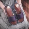 Pantuflas de Cuero para Piso Interior de Hogar Transfronterizas para Hombres y Mujeres Verano Hogar Suela Gruesa Suave Exterior Sandalias y Pantuflas de Pareja Trendy