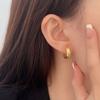 Pendientes de rombo estilo Chanel de plata esterlina S925 de Changheng para mujer, nuevos pendientes de estilo francés de alta calidad y combinables de Corea del Sur.