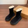 Botas de Nieve Súper Calientes Tallas Grandes 2026 Otoño/Invierno Moda Retro Nueva Persona Baja Suela Gruesa Versátil Calientes con Felpa Algodón