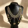 Collar con borla de moneda de aleación estilo étnico transfronterizo, cadena para la frente, pulsera, accesorio para el cabello exótico vintage multiusos