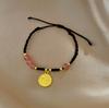 Pulsera Tejida de Cuerda Negra Ojo de Gato Marca Fu Diseño Nicho Femenino Sentido Popular en Internet Pulsera de Novia Pulsera Ajustable ins