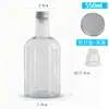 Botella de Plástico Desechable para Té Cold Brew Botella para Té de Frutas Té de Flores Pet con Filtro de Té Botella de Plástico PET de Moda para Té de Leche Jugo