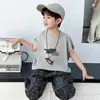 Conjunto de Verano para Niños 2026 Nuevo Estilo Coreano Chaleco sin Mangas Fresco y Elegante para Niños, Conjunto Delgado de Dos Piezas para Niños