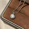 Colgante de Diamante Redondo Burbujeante Brillante, Aretes de Oro para Mujer, Pendientes de Aro de Lujo Ligero de Gama Alta, Pendientes Versátiles para el Día a Día