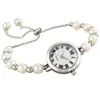 Pulsera de perlas superventas transfronteriza, reloj de cuarzo con números romanos para mujer, disponible en stock, tres colores para elegir