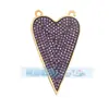 M07 M41B Acessórios de joias DIY amor estrela concha pérola cor zircônia pingente