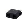 Adaptador Global Pequeno padrão Europeu padrão Americano para Australiano para Britânico redondo plano viagem dois pinos conversor CE