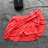 Falda de Cintura Alta Talla Grande para Mujer con Forro Antiexposición, Falda Solar de Verano 2026, Pantalones Falda Plisados para Ropa Exterior, Falda Abullonada