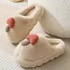 Pantuflas de Algodón para Hombre 2026 Invierno Nuevo Estilo Interior Hogar Cálido Cubierta de Talón Antideslizante Exterior de Felpa Zapatos de Algodón para Mujer