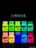 Pigmento Luminoso Pigmento Fluorescente Pintura Acrílica Pintura Luminosa Impermeable Pintura que Brilla en la Oscuridad Pintura Hecha a Mano DIY