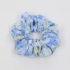 Anillo para el cabello con plisado de flores grandes para primavera y verano, accesorio para el cabello con cuerda de gasa estampada, talla grande, para el cabello, sexy, para el cabello, novedad