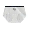 5376 # Estilo Colegio Británico Estampado de Oso Jacquard de Algodón Grado A Ropa Interior para Niñas 10A Entrepierna Antibacteriana Bragas de Cintura Media