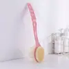 Cepillo de Baño Exfoliante de Doble Cara Cepillo para Bañarse Colgante Mango Largo Cerdas Suaves Cepillo Exfoliante Raspador de Espalda con Cepillo Universal para Espalda