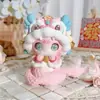 Muñeca de huevo versión Mini Q fiesta yeso hecho a mano DIY muñeca pintada blanco base pato brillante juguete para grafitis infantiles