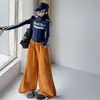 Conjunto deportivo estilo americano para niñas, nuevo modelo otoño 2026 para niños mayores, conjunto de dos piezas con top de manga larga de doble cremallera y pantalones de pierna ancha