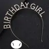 Feliz aniversário Europeu e Americano Festa de aniversário Headwear Headband Carta Feminina feliz aniversário Hairband Estilo Coreano Feminino