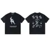 2026 Nuevo Estilo Erd "Niño Rico Melancólico" Impresión de Ilustración Camiseta Casual Holgada de Manga Corta Modelo Unisex de Moda