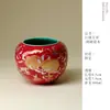 Accesorios Rojos Dorados y Plateados Chinos de Melocotón Redondos para Ceremonia del Té Tanque de Agua para Infusión en Seco en Estilo Lujo Ligero Chino Nuevo