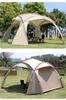 Yurta Exquisita Cúpula Canopy Campamento al Aire Libre Sobredimensionado Sombrilla con Revestimiento Plateado Protector Solar Impermeable Equipo para Acampar al Aire Libre