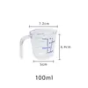 Copo medidor de plástico material PP de grau alimentício com escala copo de precisão onça copo medidor de panificação 600ml