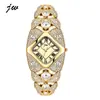 Reloj de Pulsera de Diamantes Completo de Moda para Mujer, Reloj de Cuarzo Vintage de Lujo Ligero de Nicho de Gama Alta, Popular en Venta al por Mayor Transfronteriza