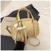 Primavera 2026 Nuevo Estilo Simple Nicho Moda de Gama Alta Versátil Celebridad de Internet Popular Venta Caliente Bolso Boston para Mujer de un Solo Hombro y Cruzado