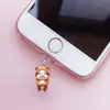 1 Pieza, Sudadera de Oso Cerdo de Té con Leche Tapón de Polvo para Teléfono - Colgante Protector de Acrílico Adecuado para iPhone