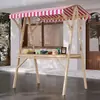 Barraca de Mercado Suporte de Exibição Barraca de Mercado Noturno Prateleira Carrinho de Flores Suporte de Exibição Promocional Carrinho de Barraca de Rua Móvel Dobrável