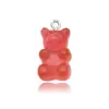 Acessórios de Urso de Resina Coloridos Transparentes para Doces DIY Feito à Mão Pulseira Brincos Colar Chaveiro Joias Pingente Materiais