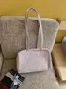 Bolsa de ombro feminina vermelha de grande capacidade, nova bolsa tote casual de outono 2026, bolsa para noiva e madrinhas de casamento, bolsa de casamento