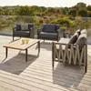 Sofá exterior de ratán para patios al aire libre, jardines, villas, centros comerciales, casas de huéspedes, salas de estar y balcones